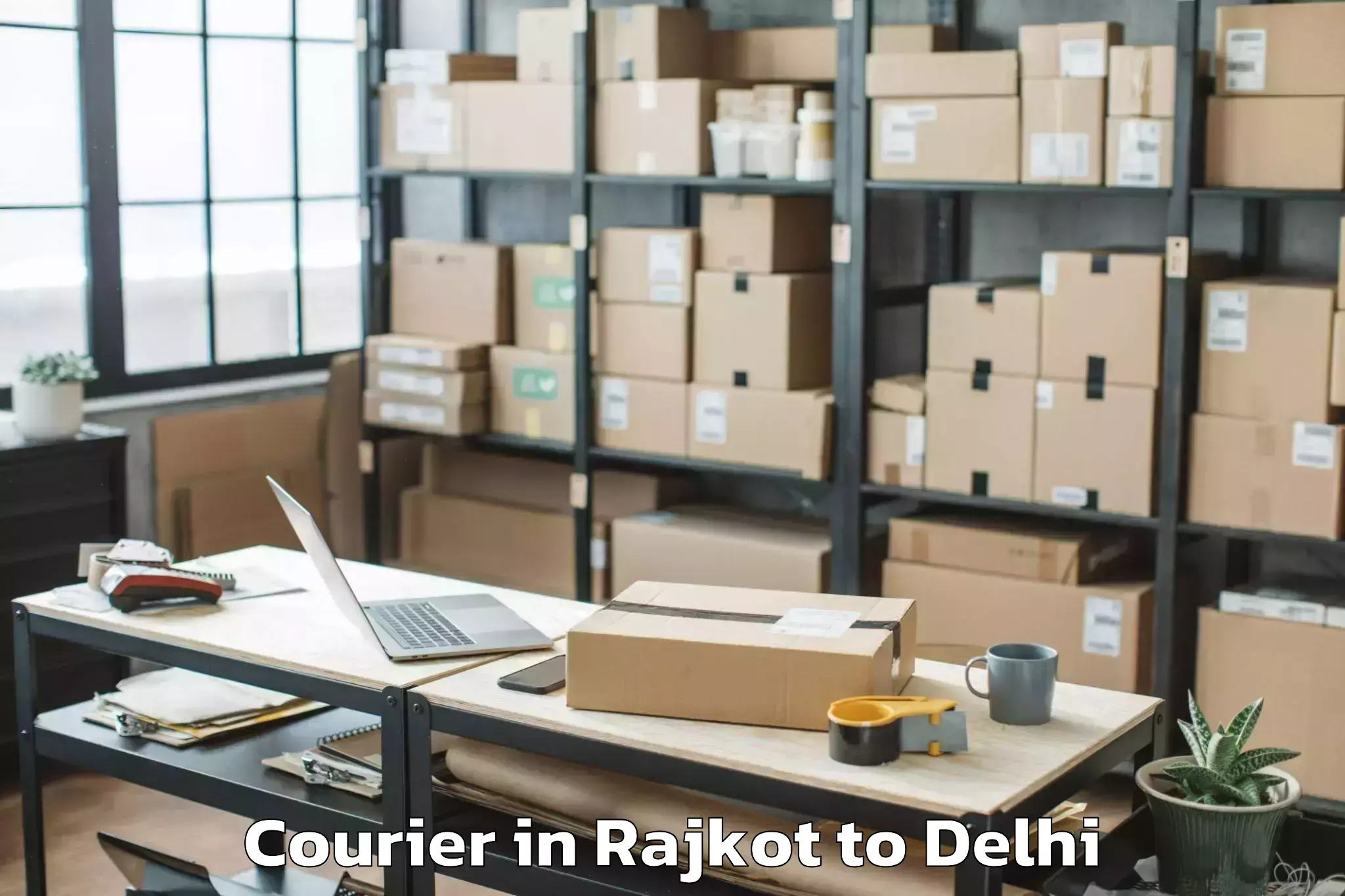 Rajkot to South Asian University New Del Courier